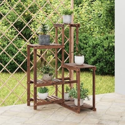 vidaXL - Plantenstandaard - 62,5x61,5x101,5 - cm - massief - vurenhout