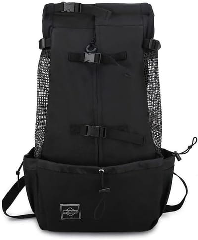 SnelShoppen - Drawstring Hondentas, Rugdrager voor Kleine en Middelgrote Huisdieren, Comfortabel en Lichtgewicht, Veilig voor Reizen en Wandelen, XL Z