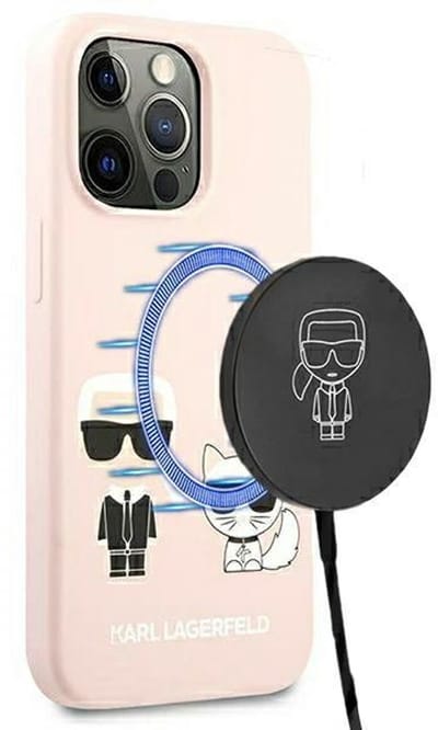 Karl Lagerfeld MagSafe Serie - iPhone 13 Pro Hoesje - Jasroze - Exclusief Design - Ikonik Karl & Choupette