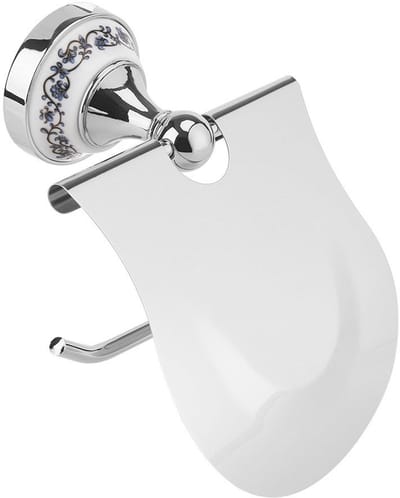 SVGCommerce - Vintage toiletrolhouder - Wandmontage - Chroom - Toiletpapierhouder - Sierlijke tissuehoes - Geschikt voor badkamer - Chroom