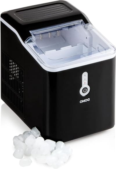 IJsblokjesmaker - IJsmachine - Dranken Koelen - Snel 9 per cyclus - 12 kg per dag - Zwart