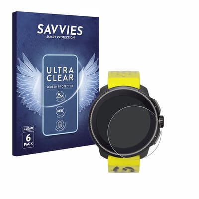 Savvies - Screenprotector voor Suunto Race / 2 - Folie Beschermfolie transparant 6 Stuks
