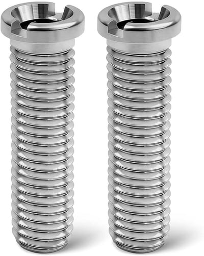 Holle Bouten - Bevestigingsmiddelen - Gootsteen Reparatie - Roestvrij Staal - M12 x 45mm 2 Stuks - Zilver