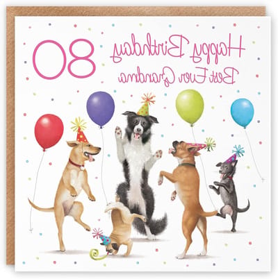 Verjaardagskaart Oma - Wenskaart Jubileumkaart - Verjaardag Vieren - Luxe Papierkwaliteit - 148 x 148 mm - Multicolor