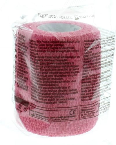 3M Coban zelfklevende zwachtel rood 7.5cm x 4.5m 1 Rol