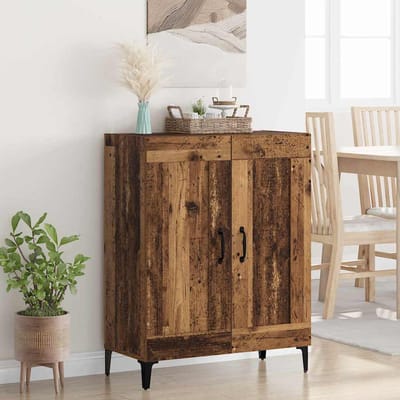 vidaXL - Dressoir - Oud - Hout - 69,5 - x - 34 - x - 90 - cm - Bewerkt - hout