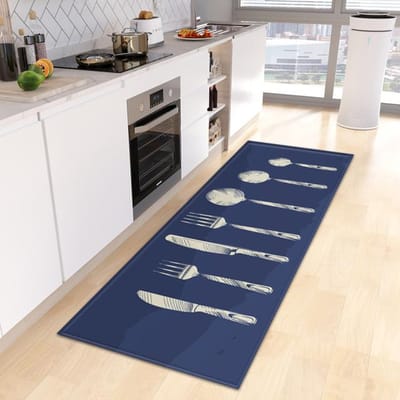 Keukenvloermat Deurmat voor Woonkamer Slaapkamer Deur Balkon Decoratieve Vloermat Antislip Lange Strook Gebiedskleed 50*150cm