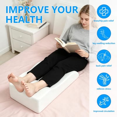 Beenverhogingskussen voor na de operatie, met ergonomische ondersteuning en afneembare overtrek, ideaal voor beensteun, herstel