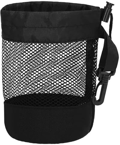 Dailygoods- Golfbalhouder 16 Ballen - Opbergnet - Nylon Tas - Trekkoord Pouch - Golfaccessoire - Lichtgewicht 40g - Golfballentas