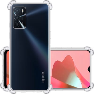 Hoesje - Geschikt voor OPPO A16 - Sterk & Shockproof - Siliconen Case - Back Cover - Telefoon Hoes Shock Proof - Transparant