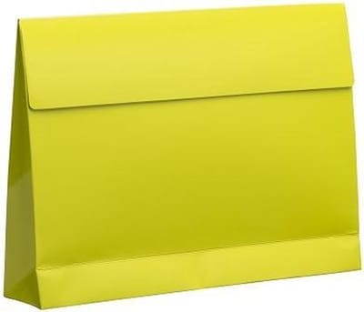 Cadeau envelop glossy, 30x6x22+7cm LIMEGROEN (100 stuks)