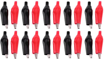 Dailygoods - 20 Stuks Mini Alligator Clips voor Elektrisch Gebruik