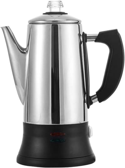 Espresso Maker - Moka Pot - Koffie Zetten - Roestvrij Staal - 1.8 Liter - Zilverkleurig