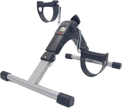 Mini Hometrainer Pedaal - Fiets Trainer - Zittend Trainen - Opvouwbaar Ontwerp - 10 mm - Zwart