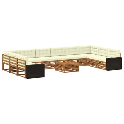 vidaXL - Sofa-Sets - 11 - st - Massief - Acacia - Hout