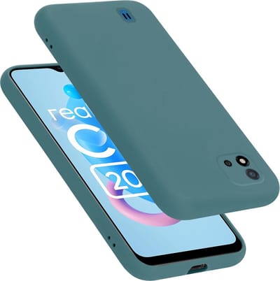 Cadorabo Hoesje geschikt voor Realme C11 2021 in LIQUID GROEN - Beschermhoes gemaakt van flexibel TPU silicone Case Cover