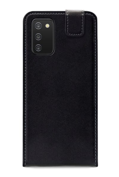 Mobilize Telefoonhoesje geschikt voor Samsung Galaxy A03s Hoesje | Mobilize Classic Gelly Flipcase | Pasjeshouder voor 1 Pasje | Telefoonhoesje voor Pinpas / OV Kaart / Rijbewijs - Zwart