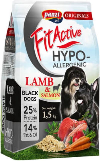 Panzi-Pet - Blackdog- Hypoallergeen hondenvoer voor kleine volwassen honden met zwarte vacht - 1,5kg