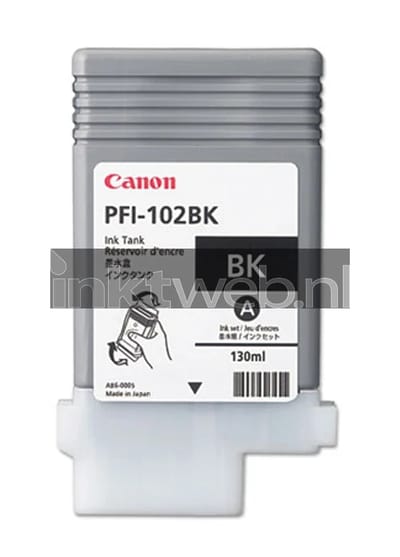 Canon PFI-102BK inktcartridge zwart (origineel)