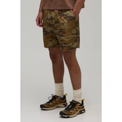 Ontspannen Camo Middellange Ripstop Short | Yellow | Size XS
