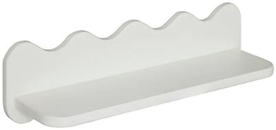 Atmosphera Golvende Wandplank Salina - 53x15x15cm - Wit