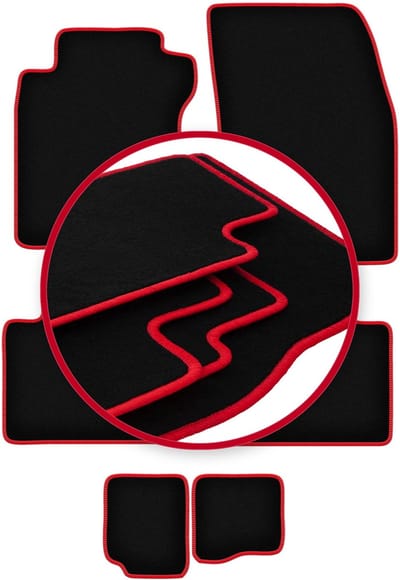 CARLUX-RED automatten voor: Nissan X-Trail III T32 7-zitter (2014-2017)