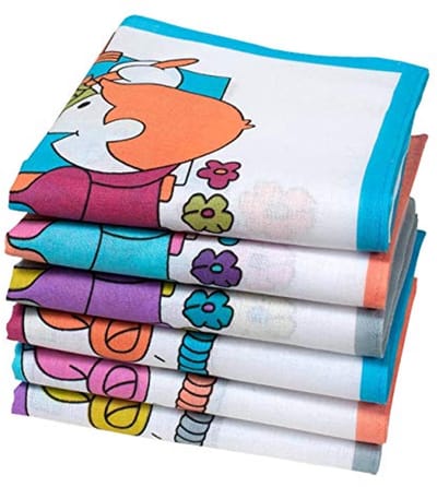 Katoenen Zakdoeken voor Kinderen - Klein Formaat 30x30 cm - Set van 6