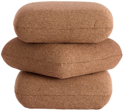 LAURIE poef hout bruin donkerbruin 44,5x44,5x44,5 cm poef - Light & Living