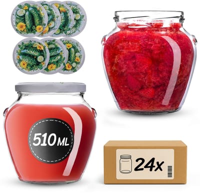 KADAX Inmaakpotten 510 ml fi82 Komkommers Buiten 24 stuks