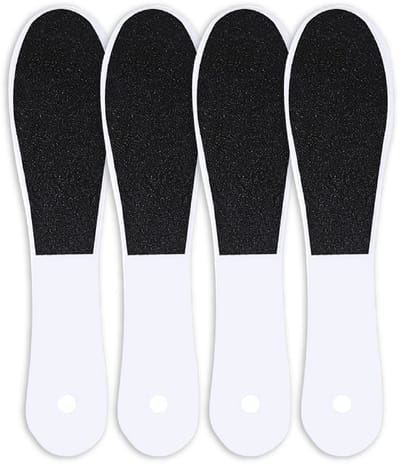 Dailygoods- Voetvijl Dubbelzijdig - Eeltverwijderaar - Pedicuregereedschap - Herbruikbare Voetverzorging - 4 Stuks - 24 x 6 cm - Eeltvijl
