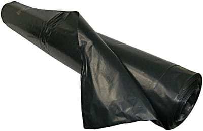 Bouwfolie Zwart - Afdekzeil Beschermfolie - Vochtige Ruimtes Beschermen - Hoge Scheursterkte - 5x20m 100m2 - Zwart