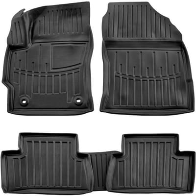 Tapis de sol - SCOUTT - 3D Caoutchouc Premium - Compatible Toyota Corolla Cross - Sur mesure - Noir
