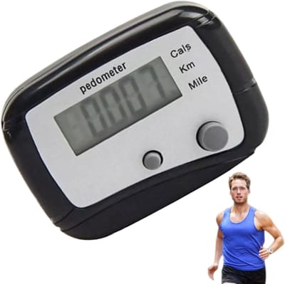 Compacte Stappenteller - Loopmeter Activiteit - Dagelijkse Fitness - Eenvoudige Activering - 4.7x3.5 cm - Zwart
