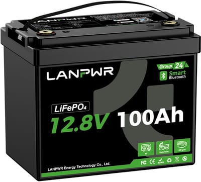 Swalle Powerstation -LiFePO4 Lithium Batterij 12V 100Ah 1280Wh met Bluetooth BMS – 6000 Cycli – 100A Ontlaadstroom – Voor Zonnepanelen, Camper, Boot en Off Grid Energieopslag