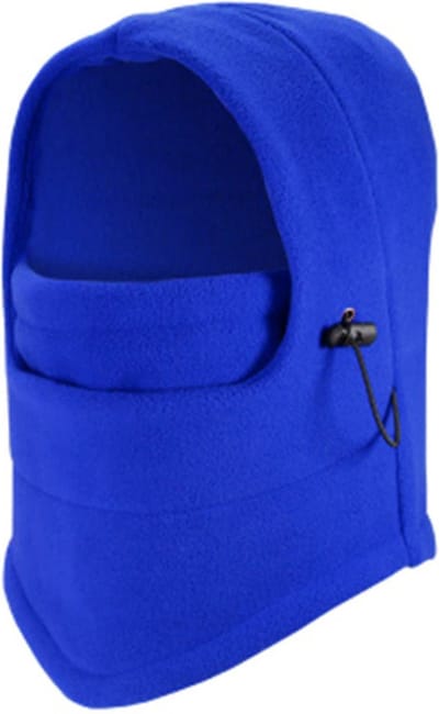 Scoby - Fleece Bivakmuts - Wintermuts - Motormasker - Balaclava - Ski Mask - Unisex - Blauw