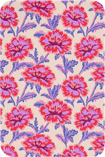 Badmat 60x90 cm - Antislip - Bloemen - Patroon - Meerkleurig - Badmatten voor badkamer - Badkamermat - Douchemat - Badkamer mat