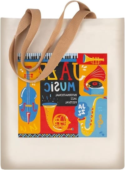 Duurzame Muziek Tote Bag voor Boodschappen, Handig voor Muzieklessen en Reizen met Schouderriem