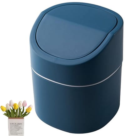 Kleine Tafelvuilnisemmer 2 L - Schattige Mini Afvalemmer voor Bureau en Slaapkamer