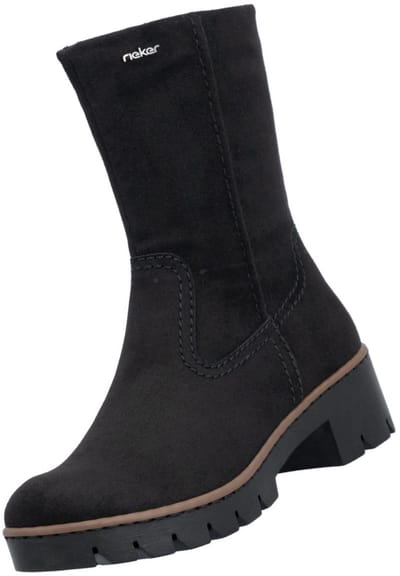 Rieker dames enkellaarsjes X5781-00 zwart