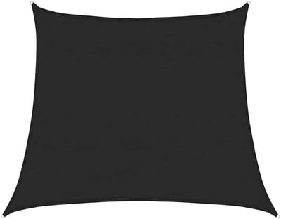 vidaXL - Zonnezeil - 160 - g/m² - trapezium - 4/5x4 - m - HDPE - zwart