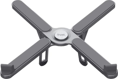 Trust MACY – Laptop Standaard – Verstelbare Hoogte – Non–slip Oppervlakte – voor Laptops tot 17 inch