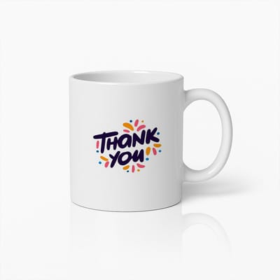 Koffiemok 330ml – "Dankjewel" Kleurrijk Design – Bedank Cadeau voor Vrienden, Collega’s, Leraren, Speciale Gelegenheden