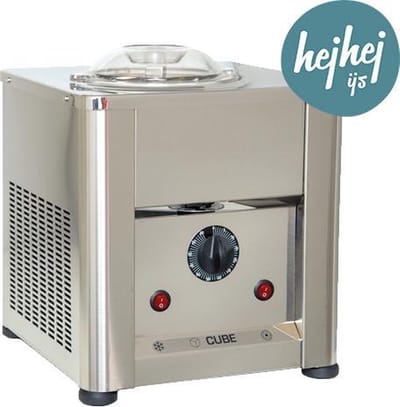 hej hej | CUBE 1.5 ijsmachine | Zelfvriezend | RVS