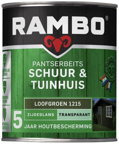 Rambo Pantserbeits Schuur & Tuinhuis Zijdeglans - 2.5L - Loofgroen
