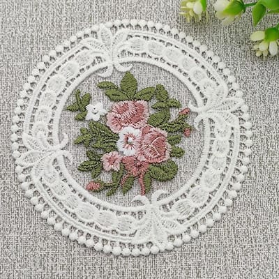 Vintage Tafelkleed Hoes Kant Borduurwerk Placemat Scandinavische Stijl Kast Meubeldecoratie Foto Achtergrond Requisieten 1pc gray