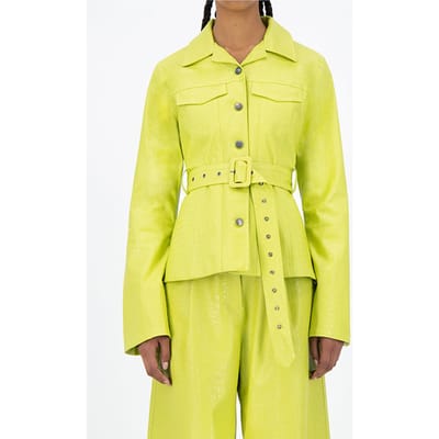Daily Paper Green Croco Jalat Jacket Größe: XS | Overshirts Outlet | Unisex | Grün