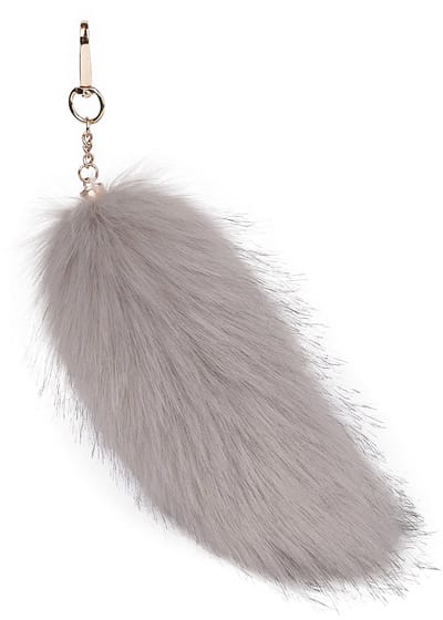 Vossenstaart - Milieuvriendelijke bonthanger - Bontaccessoire - Tashanger voor dames - Autosleutelhanger -20cm -kleur 3