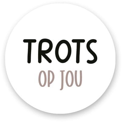 25x Sluitsticker s- Sluitzegels – Trots op jou - Avondvierdaagse - Zwemdiploma - Geslaagd - Traktatie - Beloningsstickers - Sluitstickers Pimp-Studio