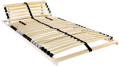 Houten Lattenbodem - Bedbodem Stevig - Slaapkamer Comfort - Handmatige Hoofdverstelling - 90x190 cm - Natuurlijk Bruin