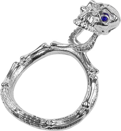 Fixxx - Skeleton Head Cockring - Zilver - Twee Diameters 45 mm